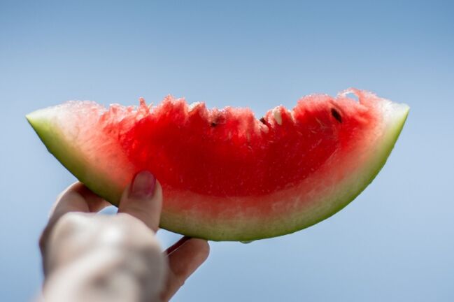 شريحة من البطيخ